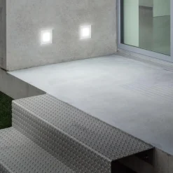 Affralux Segnapasso da incasso di vetro led 3w 4000k isyluce per esterno