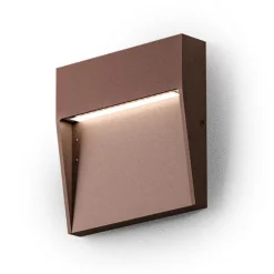 Gea Luce Segnapasso esterno marrone led 3w 4000k quadrato