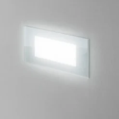 Affralux Segnapasso led vetronotte bianco 6w 4000k di vetro