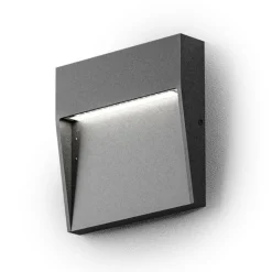 Gea Luce Segnapasso led 3w 4000k per esterno quadrato antracite gealuce