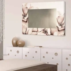 Selezionato da Mazzolaluce Specchiera con cornice floreale 100x70 per camera da letto