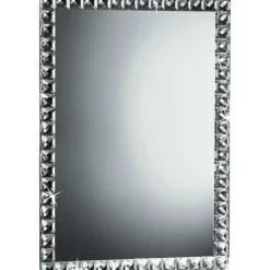 Selezionato da Mazzolaluce Specchio di vetro cornice con cristalli 40x60