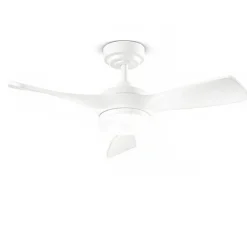 Perenz Illuminazione Ventilatore da soffitto bianco silenzioso con luce