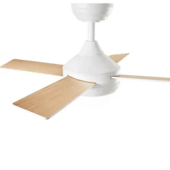 Perenz Illuminazione Ventilatore da soffitto con luce pale reversibili bianco legno